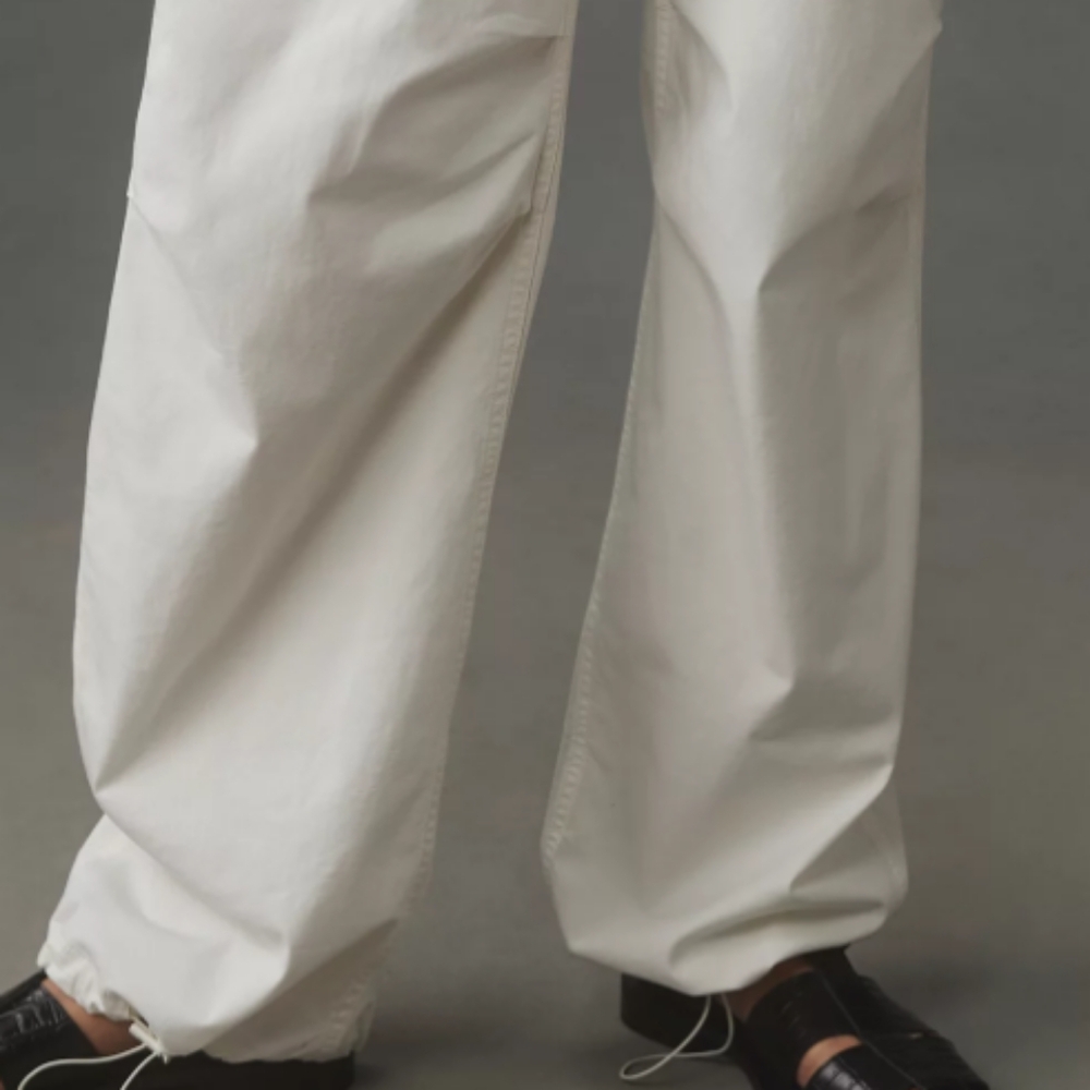 Good American Baggy Cargo Pants in Cloud White sz 6 NWT - Picture 8 of 8